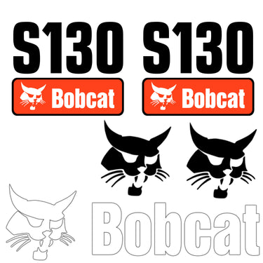 FITS S130 BOBCAT REPLACEMENT DECAL STICKER - OUTDOOR DURABLE LAMINATE